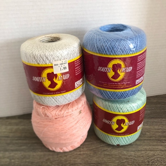 Vtg South Maid Mercerised Cotton Yarn - Picture 2 of 15